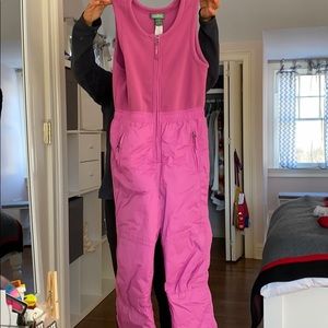 LL bean snow bib girls